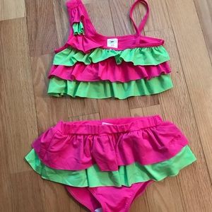 Ruffle Girl two piece ruffle swimsuit